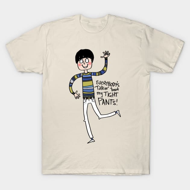 Tight Pants - cartoon T-Shirt by henryhorsfall